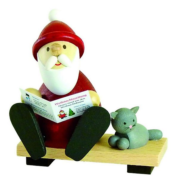 Ullrich Kunsthandwerk Weihnachtsmann Ullrich Dekofigur Weihnachtsmann sitze günstig online kaufen