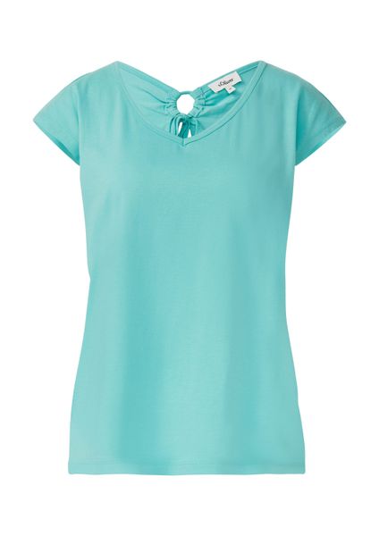s.Oliver Kurzarmshirt T-Shirt T-Shirt mit weitem günstig online kaufen