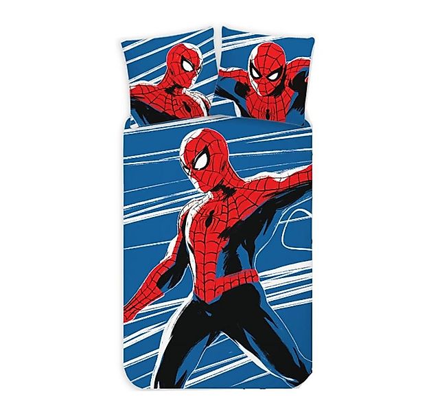 Spiderman Babybettwäsche Spiderman Baby- / Kleinkinder Bettwäsche in Blau, günstig online kaufen