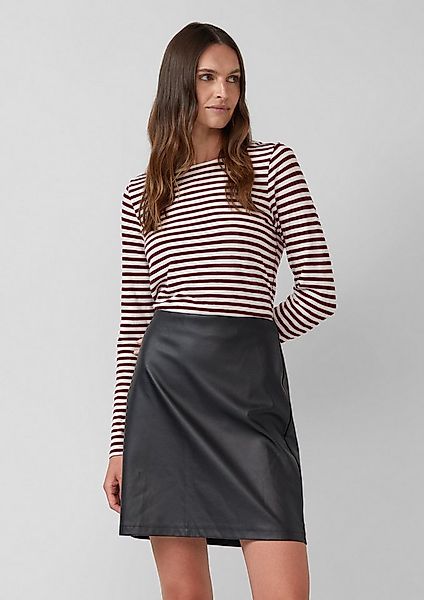 s.Oliver Minirock Rock Ausgestellter Mini-Rock aus Kunstleder günstig online kaufen