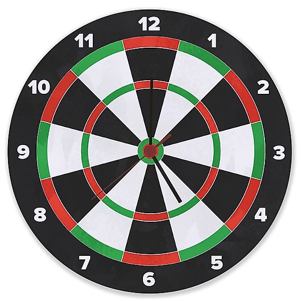 speecheese Wanduhr Dartscheibe Wanduhr aus Glas günstig online kaufen