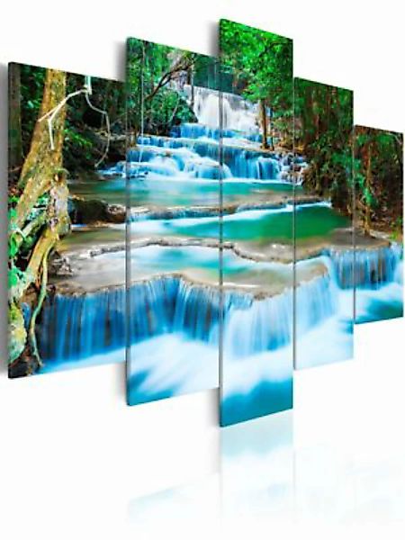 artgeist Wandbild Blauer Wasserfall in Kanchanaburi, Thailand mehrfarbig Gr günstig online kaufen