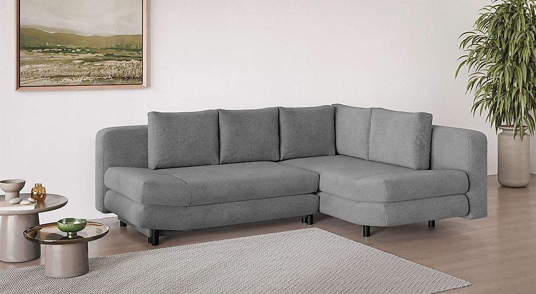 Home affaire Ecksofa "LENNARA Schlafsofa mit Bettkasten, Maße B/T/H: 234/17 günstig online kaufen