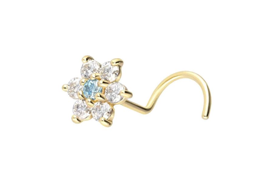 PIERCINGLINE Nasenpiercing 14/18 Karat Gold Nasenstecker günstig online kaufen