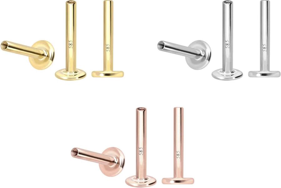 PIERCINGLINE Piercing-Set 14 Karat Gold Labret günstig online kaufen