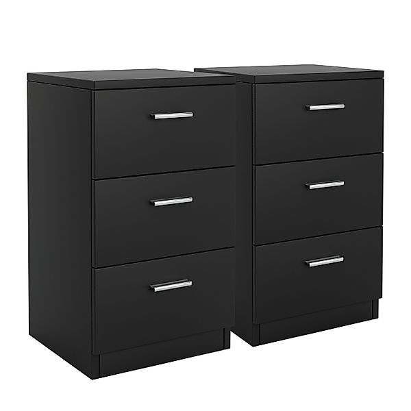 COSTWAY Nachttisch Aktenschrank (2-St), mit 3 günstig online kaufen