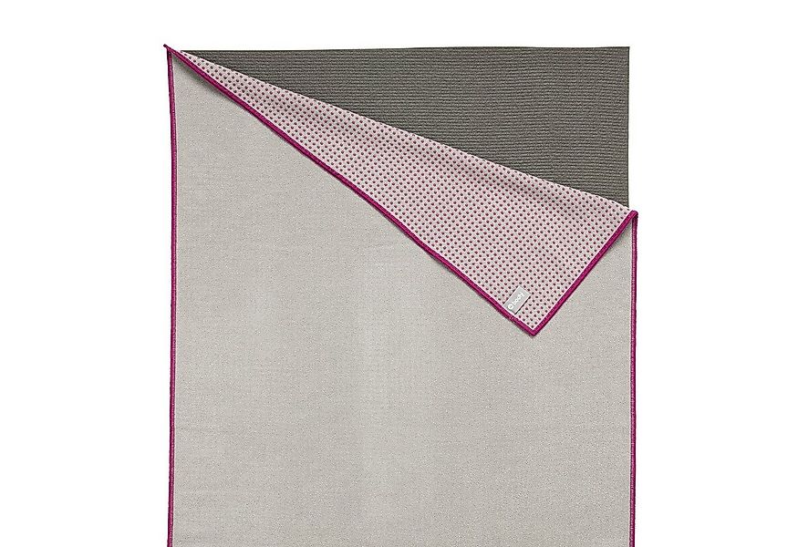 bodhi Sporthandtuch Yogatuch GRIP ² - Zweifarbig grau/aubergine günstig online kaufen