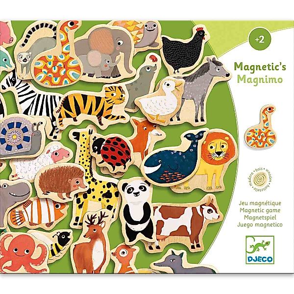 DJECO Lernspielzeug Holz-Magnete Magnimo 36 bunte günstig online kaufen