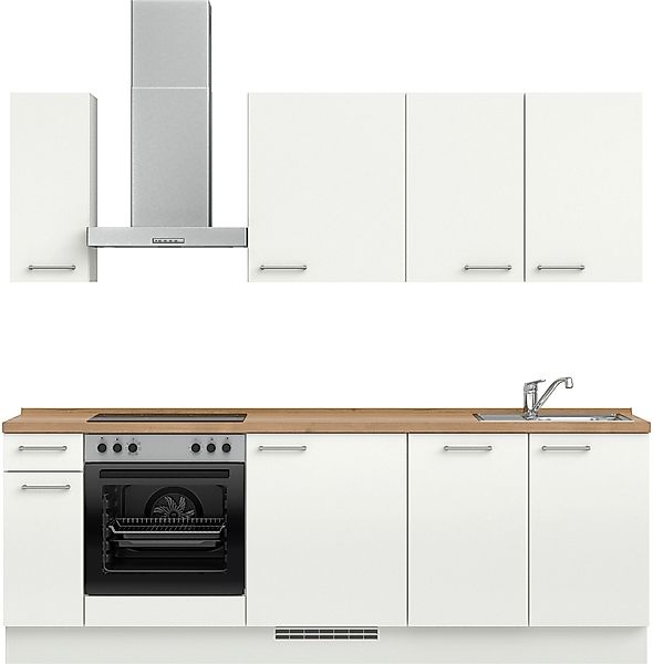 nobilia Küchenzeile ""Laser I", Ausrichtung wählbar, Breite 240 cm" vormont günstig online kaufen