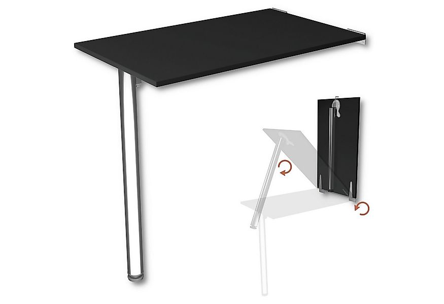 KDR Produktgestaltung Klapptisch 80x50 Wandklapptisch Esstisch Küchentisch günstig online kaufen