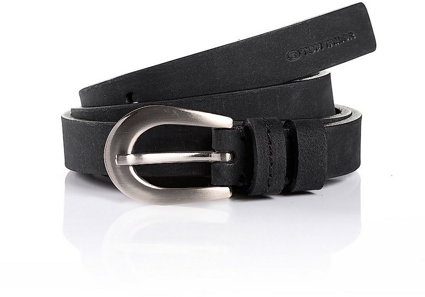 TOM TAILOR Ledergürtel TTELLA mit Blindprägung auf der Spitze günstig online kaufen