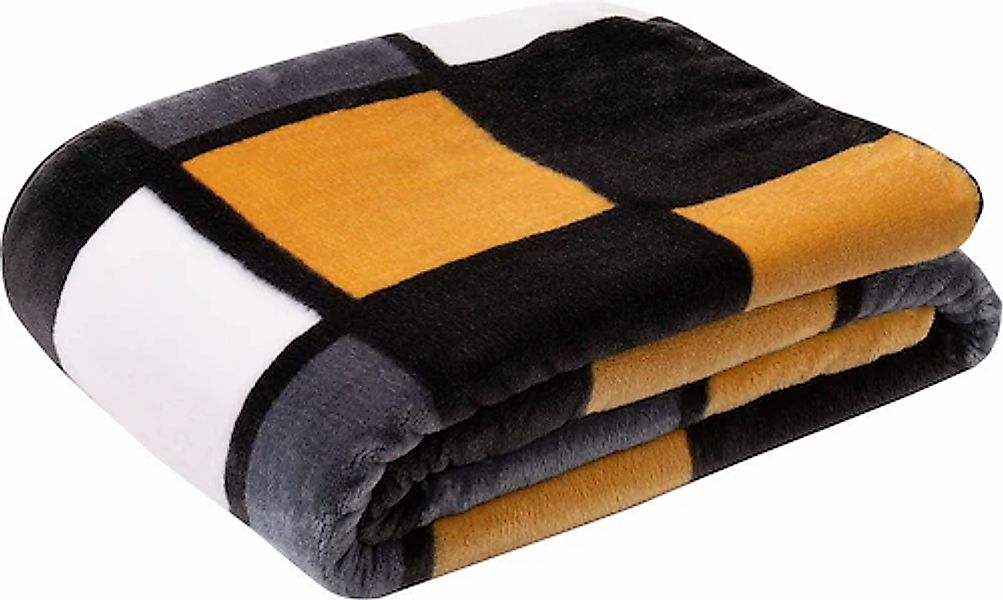 Wohndecke Antigua Cashmere Feeling Karo Kuscheldecke, günstig online kaufen