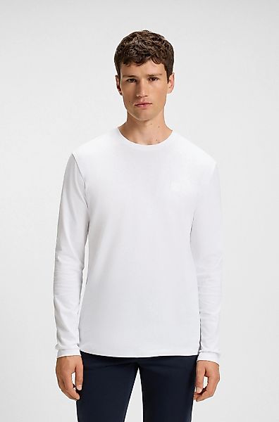 BOSS ORANGE Langarmshirt Tacks mit Markenlogo günstig online kaufen
