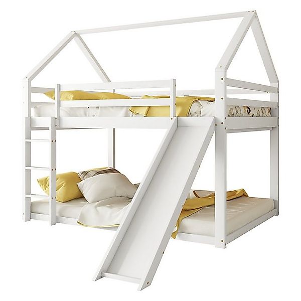 Flieks Etagenbett, Doppelbett Hochbett Kinderbett mit oberem Lattenrost 140 günstig online kaufen