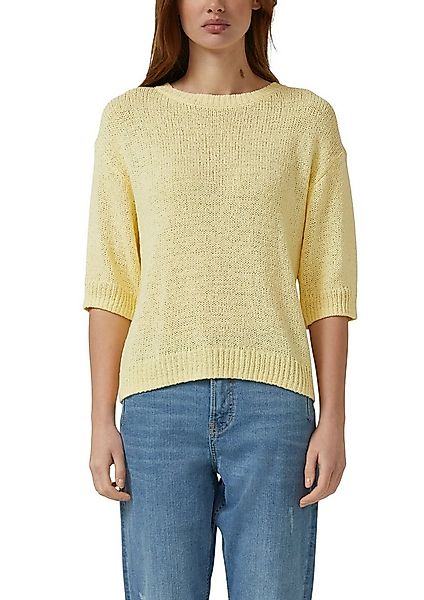 s.Oliver 3/4 Arm-Pullover Strickpullover mit Rundhals günstig online kaufen