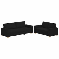 vidaXL Sofa 2-tlg. Sofagarnitur mit Kissen günstig online kaufen