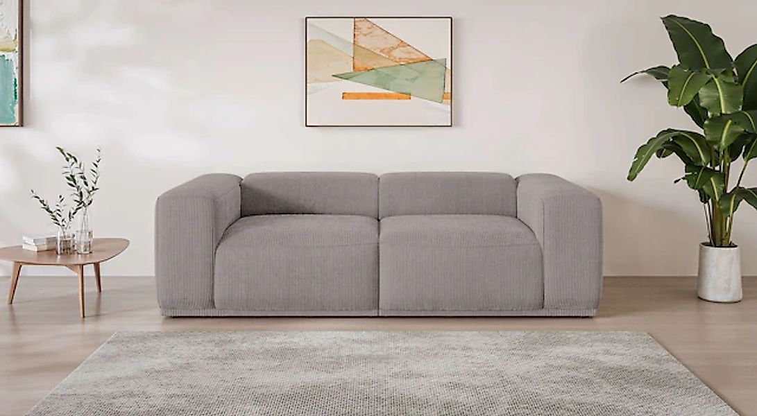 s.Oliver Big-Sofa »EMMERIK Designersofa, 3-Sitzer mit Wellenfederung, B/T/H günstig online kaufen