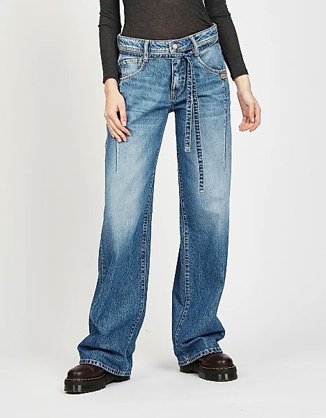 GANG Loose-fit-Jeans "94CLAIRE", mit Bindegürtel und Naht am Oberschenkel, günstig online kaufen