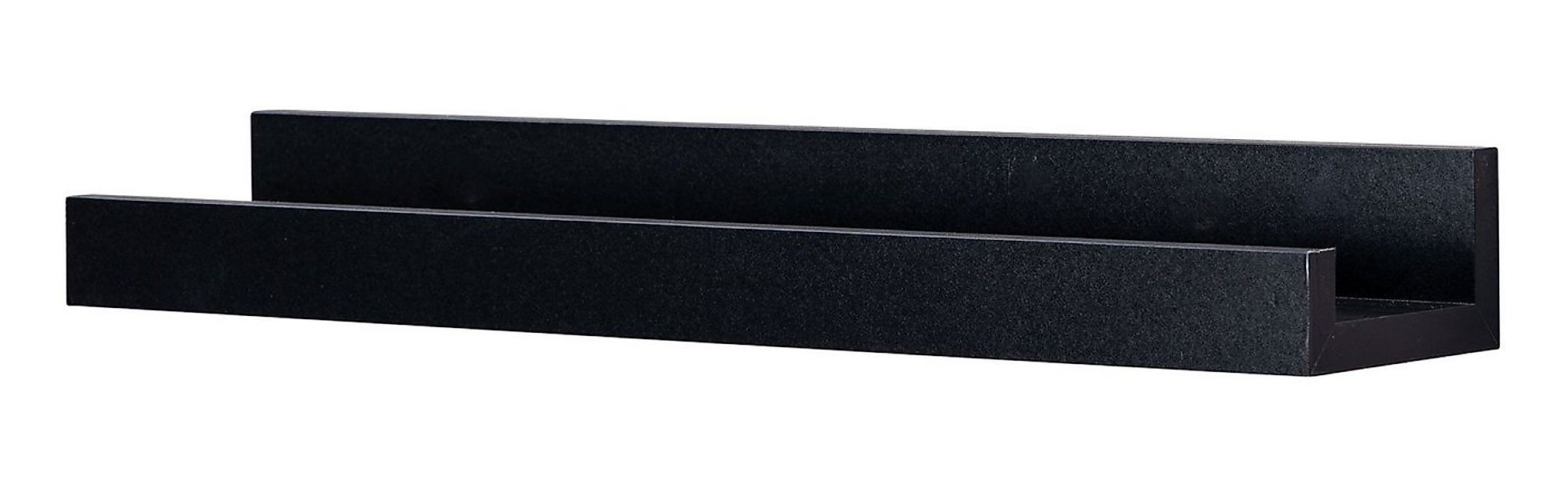 Levandeo® Bilderleiste, Bilderleiste L40cm Schwarz MDF Holz Wandregal Kurz günstig online kaufen