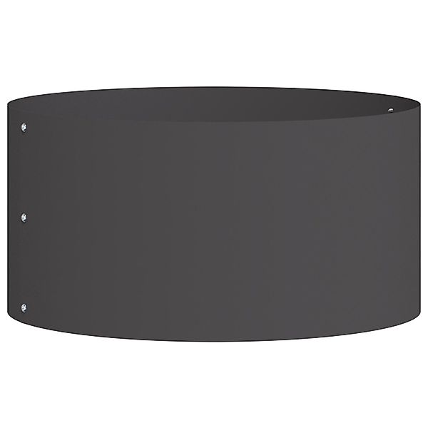 vidaXL Blumentopf Großer Schwarzer Metalltopf Schwarz günstig online kaufen