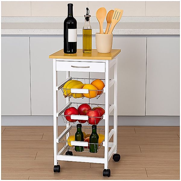 HTI-Living Servierwagen Servierwagen Small Blanca, (Stück, günstig online kaufen