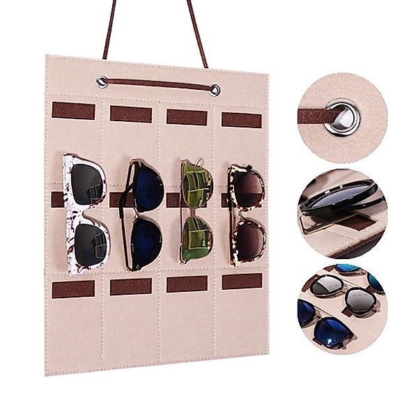 Coonoor Organizer Sonnenbrille Aufbewahrungsbox Hängender Brillenbeutel günstig online kaufen