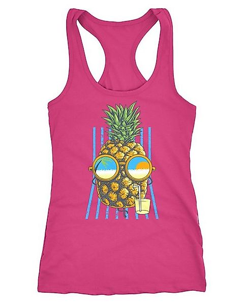 Neverless Tanktop Damen Tank-Top chilling Ananas Racerback günstig online kaufen