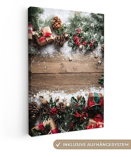 OneMillionCanvasses® Leinwandbild Weihnachtsdekoration - Geschenke - günstig online kaufen