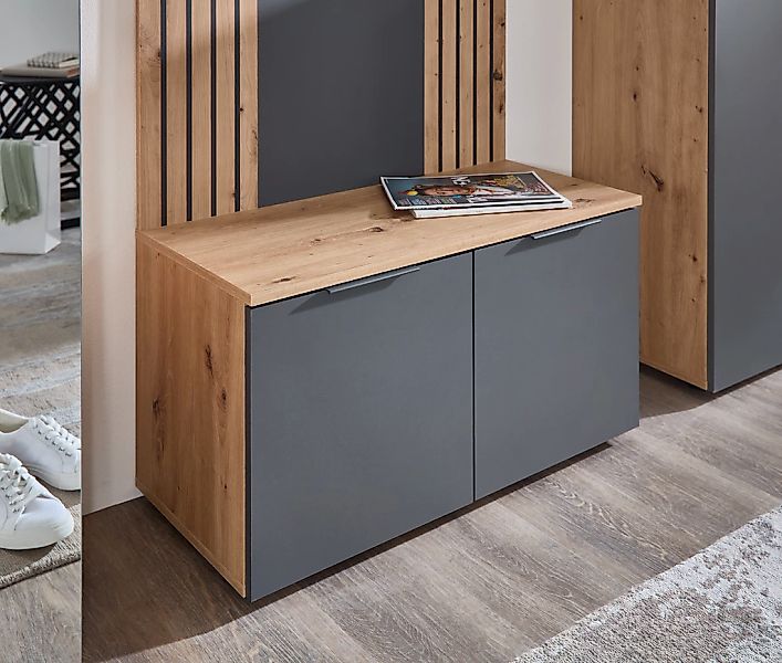 HBZ Schuhbank "Lagos, Garderobenbank BxHxT 80x44x38 cm" 1 Stk. tlg. Mit 2 T günstig online kaufen