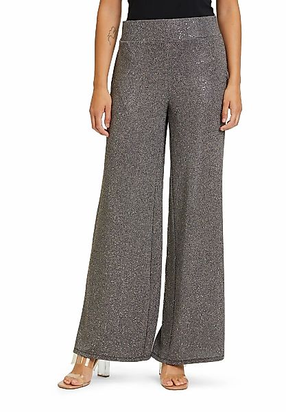 Vera Mont Stoffhose "Vera Mont Modern fit Hose mit weitem Bein", Glitzer günstig online kaufen