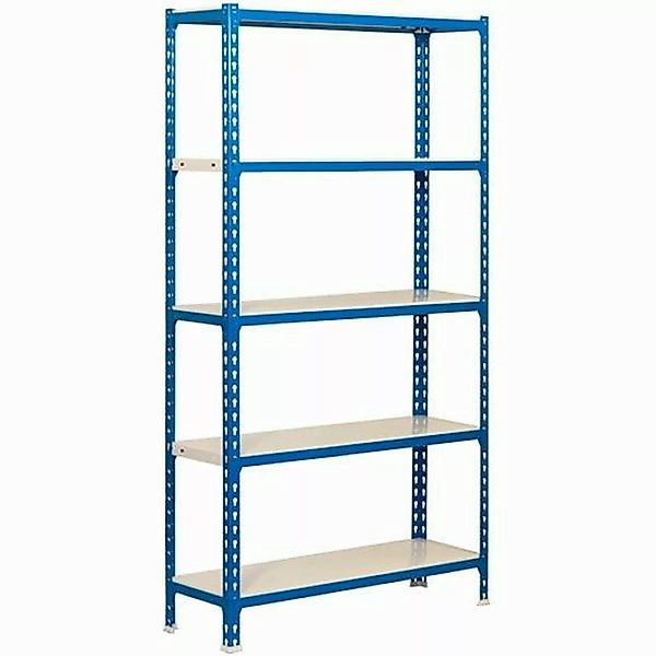 Regal Simonrack Blau Weiß Metall (180 X 80 X 40 Cm) günstig online kaufen