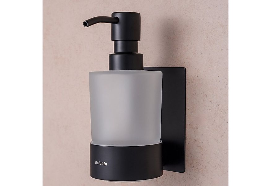 Dolvhin Seifenspender Wandmontage ohne Bohren, Glas Handseifenspender, Wand günstig online kaufen