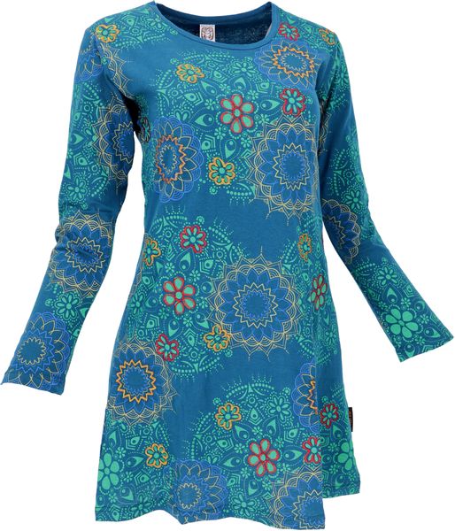 Guru-Shop Midikleid Besticktes Boho chic Minikleid, günstig online kaufen