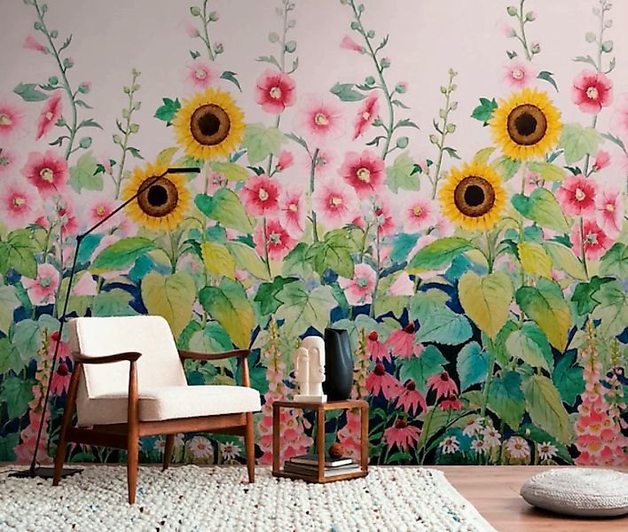 living walls Fototapete »THE WALL III Blumenwiese Tapete Motivtapete Blumen günstig online kaufen