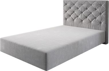 DELIFE Bettgestell Dream-Great, Mikrofaser Grau 120x200 günstig online kaufen