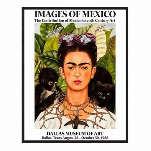 Any Image Wandbild Frida Kahlo, Mexico schwarz Gr. 60 x 80 günstig online kaufen