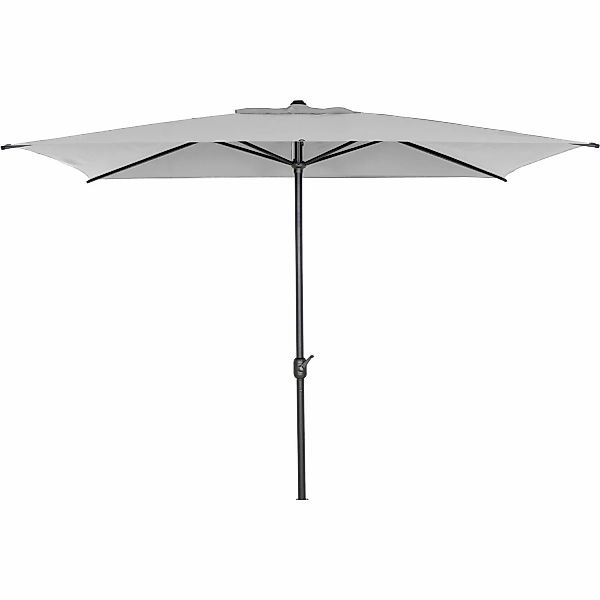 Siena Garden Marktschirm 200 cmx 300 cm Grau mit Knickfunktion günstig online kaufen