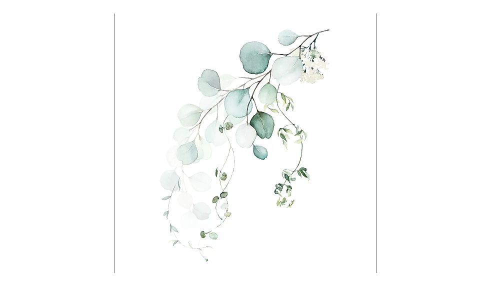 Glasbild 30x30 cm  Watercoloures Leaves VIII - 30 cm - 30 cm - Sconto günstig online kaufen