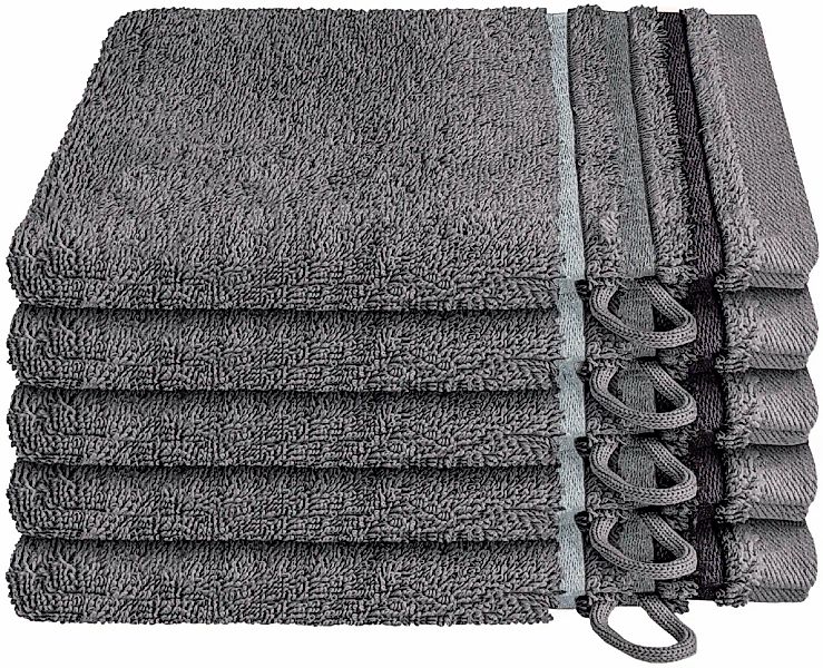 Schiesser Waschhandschuh "Skyline Color aus 100 % Baumwolle mit eleganter S günstig online kaufen