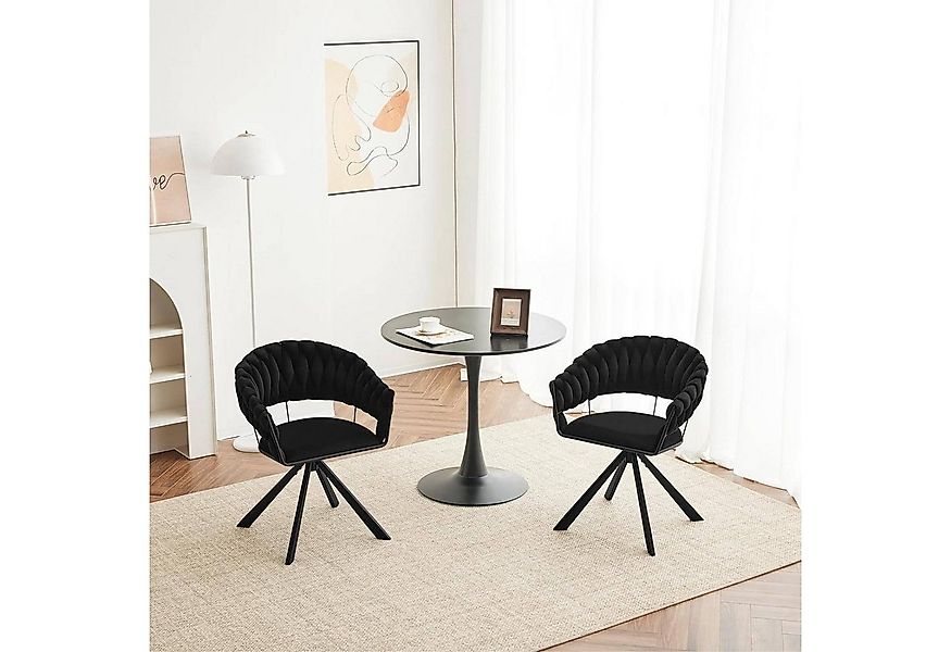 EUGAD Esszimmerstuhl (2 St), drehbar, modern, Samt Stuhl, Polsterstuhl günstig online kaufen