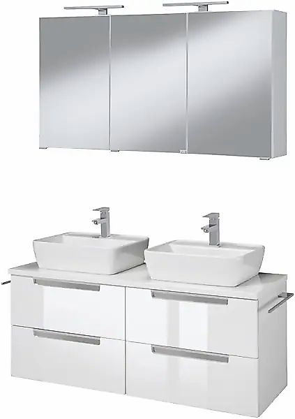 welltime Badmöbel-Set »Malibu«, (Set, 2 St.), Breite 120 cm, mit Soft-Close günstig online kaufen