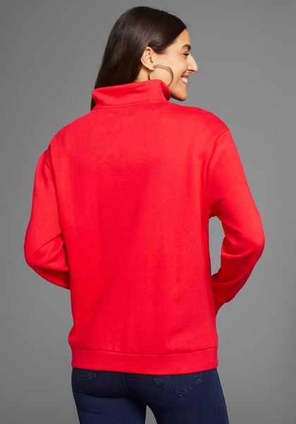 DELMAO Sweatshirt mit Troyer Kragen - günstig online kaufen