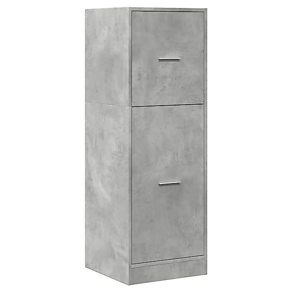 vidaXL Apothekerschrank Betongrau 40x41x118 cm Holzwerkstoff 855199 günstig online kaufen