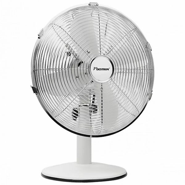 Tischventilator Retro 35w 35 Cm Stahl Weiß günstig online kaufen