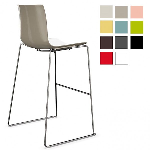 ARPER CATIFA 46 0471 Barhocker | Höhe 111 cm | zweifarbig | Kufengestell günstig online kaufen