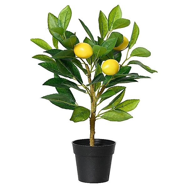 Kunstbaum CITRON, Gelb, Grün, Kunststoff, Naturgetreu, günstig online kaufen