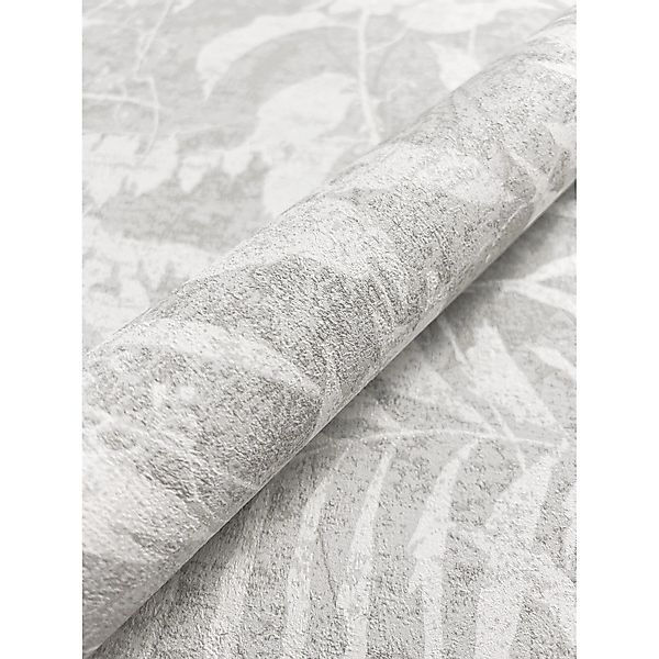 Newroom Vliestapete Jasna Grey Palmenblätter Modern FSC® günstig online kaufen
