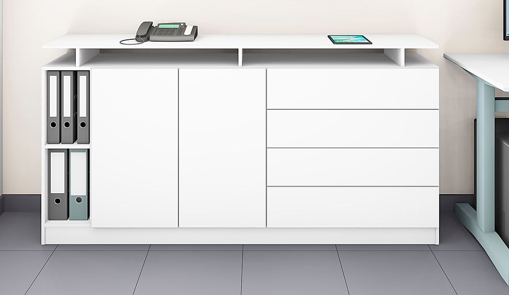 borchardt Möbel Sideboard Vaasa, moderne grifflose günstig online kaufen