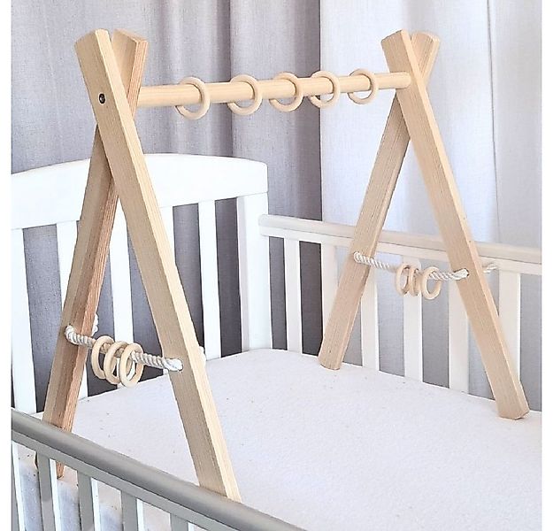 LuMali Baby Gym Baby Gym - Spielbogen Baby aus Holz - Holzspielzeug - Monte günstig online kaufen