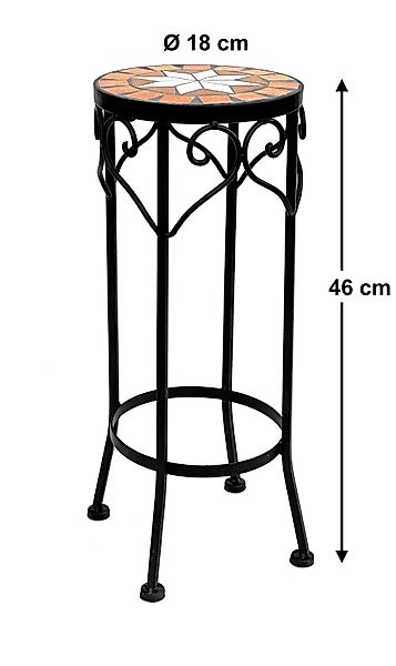 DanDiBo Blumenhocker Mosaik Rund Blumenständer 12011 günstig online kaufen
